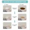 Christmas Crab Coffee Mat Small For Countertop Coffee Bar Accessories,Coastal Retro Farmhouse Pocket Watch Absorbent Quick Dry Dish Drying Mat Non-Slip Pad For Kitchen Counter Coffee Maker,12"x20" view 3