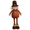1PC Scarecrow Doll with Stretchable Leg Standing Scarecrow with Clothes & Hat On Cute Scarecrow Decor for Autumn, Thanksgiving, Harvest,Male. view 1