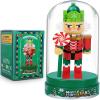 Anwenk Christmas Nutcracker Figure Building Set, Xmas Nutcracker King with Candy Nutcracker Building Blocks,Collectible Christmas Home Decor, Nutcracker Gift with Cover and Base (175 PCS) view 1