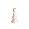 Candle Holder Ceramic Candle Holder Cream Yellow Tapered Candle Holder Votive Candle Holder Coffee Table Decoration Ornaments Candlestick Holders view 1