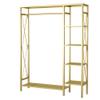 UMJIGF Heavy Clothes Rails,Clothing Display Stand, Clothes Display Racks with Hangers, Bedroom Coat Racks, Multifunctional Clothes Racks,Golden,150cm (Golden 120cm) view 1