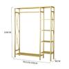 UMJIGF Heavy Clothes Rails,Clothing Display Stand, Clothes Display Racks with Hangers, Bedroom Coat Racks, Multifunctional Clothes Racks,Golden,150cm (Golden 120cm) view 2