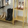 UMJIGF Heavy Clothes Rails,Clothing Display Stand, Clothes Display Racks with Hangers, Bedroom Coat Racks, Multifunctional Clothes Racks,Golden,150cm (Golden 120cm) view 3