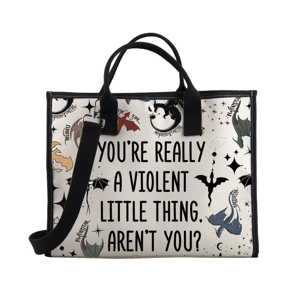 BDPWSS Fourth Book Tote Bag Dragon Rider Fans Gift You're Really A Violent Little Thing Fourth Book Inspired Gift (violent little thing TE)