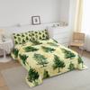 Feelyou Trees Comforter Set Toddle Size Natual Theme Comforter for Boys Girls Teens Winter Bedding Set Snowy Duvet Set Room Decor Tea Green Quilt Set view 2