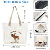 BDPWSS Moose Tote Bag Moose Lover Gift Moose Deer Wildlife Gift I Just Really Like Moose OK Funny Moose Themed Canvas Handbag (like moose TB) view 2