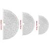 DegGod Plush Christmas Tree Skirts, 48 inches Luxury White Faux Fur Xmas Tree Base Cover Mat with Silver Snowflakes Pattern for Xmas New Year Home Party Decorations(White Silver,122CM) view 4