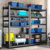 BEESTMUEBLE 3000lbs Garage Shelving,Standing Heavy Duty Metal Shelves,5 Tier Adjustable Height Shelf,Sturdy Steel Utility Rack (with Fences-35.4" W*15.8" D*72" H) view 4