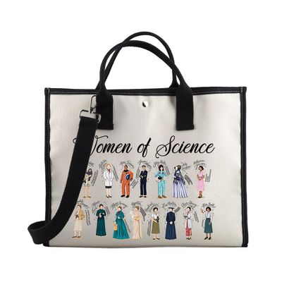 BDPWSS Women Of Science Tote Bag Science Themed Gift Women Empowerment Gift Feminism Gift Scientist Gift STEM Teacher Bag (women of science TE)