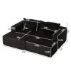87" Modular Sectional Sofa Cloud Couch Oversized Chaise Lounge Plush Corduroy Upholstered Loveseat Sofa with Two Removable Ottoman Fluffy Modern Sleeper Sofas Bed for Living Room Bedroom, Black view 2