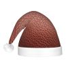 YKJJFVZ Brown Cowhide Print Christmas Hat,Santa Hat,Xmas Holiday Hat Classic,For New Year Party Supplies Gifts view 3