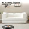 Modehodei 79" Convertible Sofa, Free Combination Sofa Bed with Removable Backrest and Chenille Fabric, No Assembly Required, Folding Loveseat Couch for Living Room, Bedroom view 3