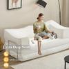 Modehodei 79" Convertible Sofa, Free Combination Sofa Bed with Removable Backrest and Chenille Fabric, No Assembly Required, Folding Loveseat Couch for Living Room, Bedroom view 4