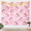 Homewish Cute Unicorn Tapestry Cartoon Rainbow Tapestries Art Home Decoration Bedroom Decor Living Room Door Lovely Horse Tapestry Wall Hanging Kawaii Theme Wall Hangings Art70.9x92.5 view 1