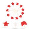 JOINPAYA 50pcs Cake Toppers Charming Dessert Decorations for Birthdays Weddings Showers and Holiday Parties Lightweight and Easy to Insert for Creative Baking view 4