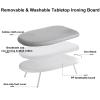 JIXDILO Tabletop Ironing Board, Metal Foldable Tabletop Ironing Board with Removable Cotton Cover for Countertop Laundry Rooms Small Spaces Travel view 3
