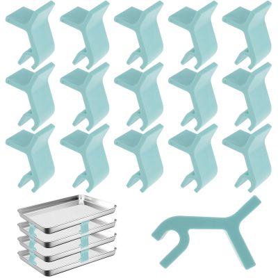 16Pcs Baking Sheet Stackers, Layered Tray Holder, Space-Saving Multipurpose Stackers for Freeze Dryer Trays