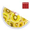 Kiwi Fruit, Gold, Sliced Christmas Tree Skirt, 30"x30" Tree Skirt for Party Home Decoration,Tassel Lace Soft Tree Mat for New Year view 2