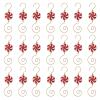 INCREWAY Christmas Ornament 30PCS S-Shaped Hangers, Christmas Decoration Hanger, Metal Hooks Lollipop Decor Hooks, Red view 1
