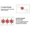 INCREWAY Christmas Ornament 30PCS S-Shaped Hangers, Christmas Decoration Hanger, Metal Hooks Lollipop Decor Hooks, Red view 3