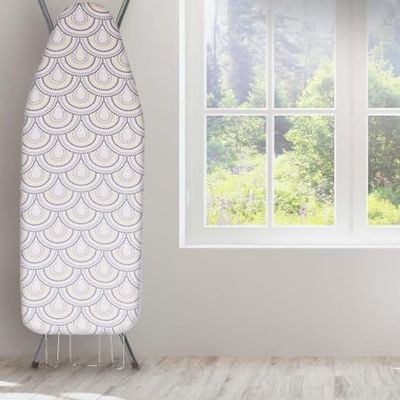 SYYXHC Ironing Board Covers with Padding Full Size 32x12inch 36x13inch 38x13inch 42x13inch 43x14inch 48x15inch Iron Board Covers, Iron Board Replacement Cover(32x12inch)