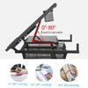 KJLYLPP Folding Art Desk/Drafting/Drawing Table/Craft Desk with Adjustable Height 74-93Cm, 2 Drawers and 0-80 Tiltable Tabletop, Tempered Glass, Load Capacity 220 Lb view 4