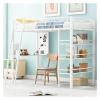 DUORUIMI Full Size Loft Bed with Desk, Storage Stairs and Wardrobe, Full Loft Bed with Charging Station,Bed Frame view 1