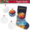 SPYORBKX Personalized Christmas Stockings with Name Custom Kids Xmas Hang Stockings Holiday Decor Basketball Stocking for Decoration view 2