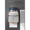 FETGKNBM2 Commercial Wall Mounted Toilet Paper Dispenser with Drawer Self Adhesive Tissue Box Dispenser Double-Layer Hand Towel Holder for Home Commercial Bathroom Restroom view 4