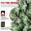 7.5FT Frosted Christmas Tree with 92 Pine Cone & Pine Needles, Premium Unlit Artificial Christmas Tree with 1588 Branch Tips, Realistic Hinged Xmas Tree with Metal Stand for Holiday Decoration view 2