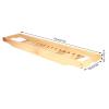 Gavigain Multifunctional Bath Tray, Bathtub Tray Rack Wine Book Storage Shelf Shower Organizer Bathroom Supplies for Wine Glasses, Mobile Phones, Fruit, And Snacks view 4