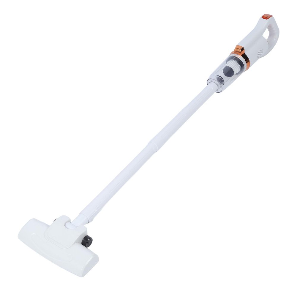 ANGGREK Cordless Stick Vacuum, 600ml Dust Cup 120W Rated Power Cordless Stick Vacuum Cleaner Effective Cleansing for Floor (White)
