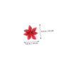 CHILDWEET 10pcs Glittering Christmas Flower Ornaments Artificial Decorations for Tree Garland and Celebration Decor for Holiday Parties and Festive Arrangements view 2