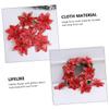 CHILDWEET 10pcs Glittering Christmas Flower Ornaments Artificial Decorations for Tree Garland and Celebration Decor for Holiday Parties and Festive Arrangements view 3