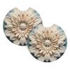 Shellac Car Interior Coasters, 2.7 Inch Diameter Car Drink Absorbent Coasters 2 Pack, Auto Accessories, Cars, Trucks, SUVs view 1