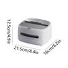 WMEQE Tissue Storage Box Tissue Box Cover Countertop Tissue Dispenser Box with Storage Cube Tissue Box Holder for Facial Tissue Napkins Portarotolo da cucina view 2