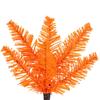 Vickerman 9.5' x 42" Orange Pencil Artificial Unlit Christmas Tree. It Measures 114 inches Tall, and 28 inches Wide, which is considered a Pencil Profile. view 2