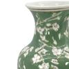Galt International Floral Chinoiserie Ceramic Vase 14" - Green Sakura Hand Painted Antique Style Porcelain Flower Bottle Fishtail Porcelain Chinese Vase for Home Decor Centerpiece view 3