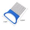 BIUDECO Onion Holder Fork Vegetable Slicer Stainless Steel Plug Cooking Gadgets Random Color view 2