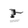 CAXUSD 2pcs Adjustable Headset Hanger Hook Metal Under Desk Clamp for Headphones and Schoolbags Easy Installation Durable Construction Space-Saving Design Black view 2