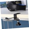 CAXUSD 2pcs Adjustable Headset Hanger Hook Metal Under Desk Clamp for Headphones and Schoolbags Easy Installation Durable Construction Space-Saving Design Black view 3