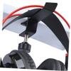 CAXUSD 2pcs Adjustable Headset Hanger Hook Metal Under Desk Clamp for Headphones and Schoolbags Easy Installation Durable Construction Space-Saving Design Black view 4