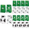 FANOST 12 Pack Soccer Goodie Bags, Soccer Gift Bags, Soccer Snack Bags for Team, Soccer Treat Bags for Kids Boys Birthday Party, Soccer Party Favor Bags Soccer Candy Cookies Bags view 1