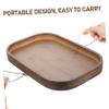 HOLIDYOYO Serving Platter for Parties Nanzhu Wood Tray Sofa Armrest Tray Couch Table for Sofa view 2