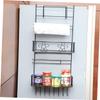 Garneck Iron Storage Rack Multifunctional Spice Storage Shelf for Refrigerator Living Room Compact Design view 2