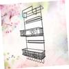 Garneck Iron Storage Rack Multifunctional Spice Storage Shelf for Refrigerator Living Room Compact Design view 3