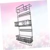 Garneck Iron Storage Rack Multifunctional Spice Storage Shelf for Refrigerator Living Room Compact Design view 4