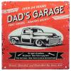 Dad's Garage Open 24 Hours Aluminum Sign, 12 x 16 inches, Vintage Style view 1