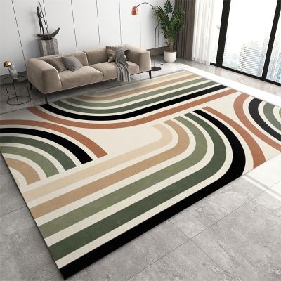 2x3 Area Rugs Modern Mid Century Cream Rainbow Small Entryway Mats, Abstract Boho Laundry Room Rug Non Slip Throw Rugs for Front Door Bedroom Bedside