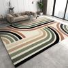 2x3 Area Rugs Modern Mid Century Cream Rainbow Small Entryway Mats, Abstract Boho Laundry Room Rug Non Slip Throw Rugs for Front Door Bedroom Bedside view 1